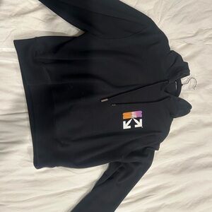 Black OFF-WHITE Hoodie with Colorful Logo